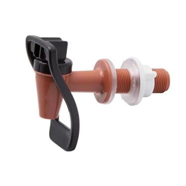 Imagem de Torneira Extra Longa com Alavanca Inferior Ideal para Filtros e Bebedouros de Água (MARROM TAMPA E ALAVANCA PRETA)