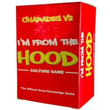 Imagem de Card Plug I’m from The Hood Charades V2 – Black Culture Party Game - Fun Slang & Expressions Game for Adults and Teens - Talking & Acting Game Night Fun - Charades with a Twist