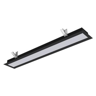 Imagem de Luminária Embutir Taschibra Vetor Led Linear 35w Bivolt Preto 6500k Frio