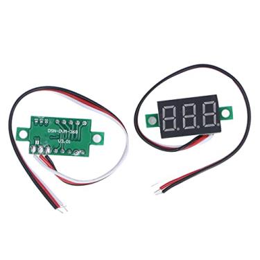 Imagem de Mini Digital DC DC Voltímetro LED Display Tortage Tester Medidor de Alta Precisão 0,36in 0-30V Terno de 2pcs Luz Vermelha para Produção de Bricolage