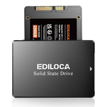 Imagem de Ediloca Unidade interna de estado sólido SSD de 256 GB, SATA III 6 Gb/s, velocidade de leitura de 520 MB/s 3D TLC NAND, atualização de PC/laptop SATA SSD de 256 GB, resistente a choques e à prova de