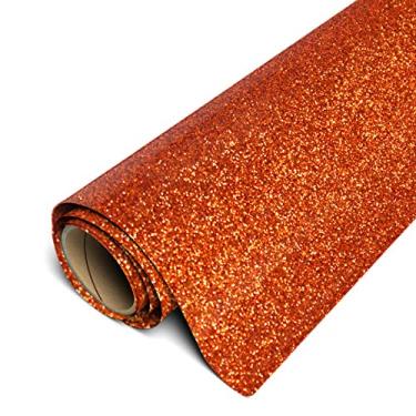 Imagem de Rolo Siser Glitter HTV 30 cm x 30 cm – Vinil de transferência de calor com ferro (Cobre)