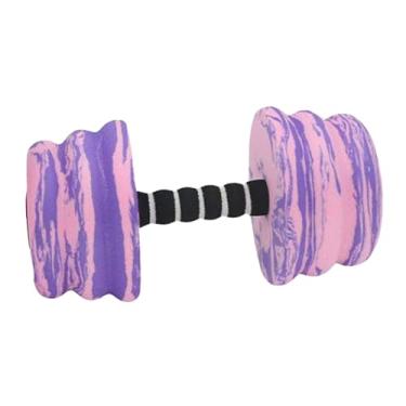 Imagem de Dynwave Barra aquática com halteres, equipamento de hidroginástica, equipamento de treinamento de natação, flutuador aquático com barra, halteres aquáticos, Rosa Roxo