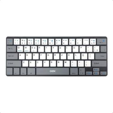 Imagem de Teclado Concept Multimidia Bluetooth e Padrão ABNT2 - TC506 OEX - Preto, Cinza e Branco