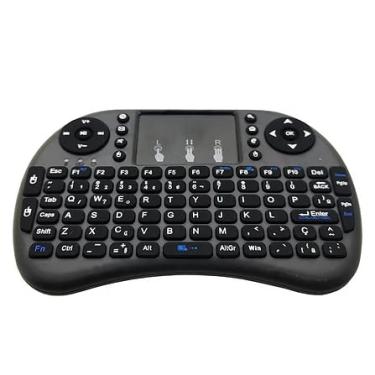 Imagem de Mini Teclado e Touch Pad Portátil Controle Sem Fio Wireless Iluminado