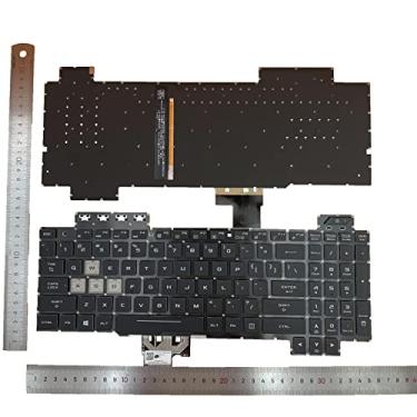 Imagem de Siakoocty Substituição De Teclado Com Retroiluminação Rgb Para Laptop, Layout Americano, Asus Tuf Gaming Fx505 Fx505Dd Fx505Dv Fx505Du Fx505Dy Fx505Gd Fx505Ge Fx505Gm Fx505Gt Tuf705Dd Tuf705Dt Tuf70