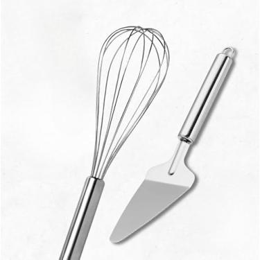 Imagem de KIT Utensílios de cozinha Amassador de Batatas, Batedor de Ovo Fouet Fue, Espátula de Bolo(KIT 2)