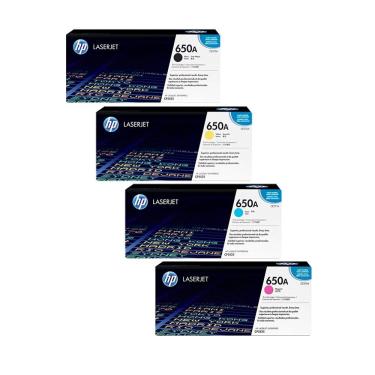 Imagem de Kit Toner Original Hp 650a Ce270a - Ce271a - Ce272a - Ce273a