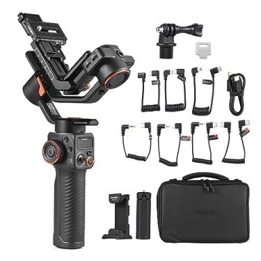 Imagem de CIADAZ iSteady MT2 Kit Estabilizador de Câmera de 3 Eixos Gimbal Stabilizer para Smartphone 1,2kg/2,64lbs Suporte de Carga Útil Conexão BT Compatível com Samart Phone Tripé Câmera DSLR Câmera
