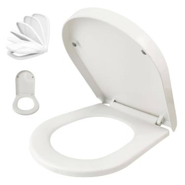 Imagem de Assento Sanitario Soft Close Fechamento Suave Tampa de Vaso Amortecedor Fecha Devagar Sem Ruido Banheiro