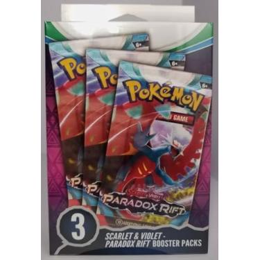 Imagem de Pokemon Trading Card Game TCG Scarlet and Violet - Paradox Rift 3 Booster Packs