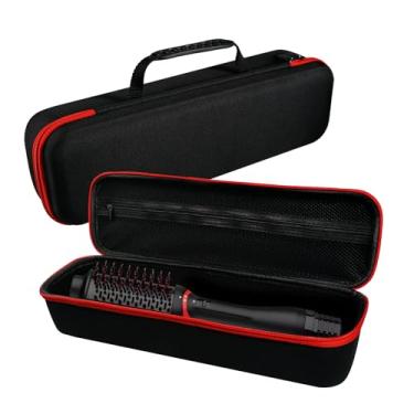 Imagem de LVKAYCE Estojo Rígido Para Secador De Cabelo Revlon Original 1.0/Plus 2.0, Bolsa Viagem Portátil Compatível Com Todas As Marcas Hot Tools Volumizer Air (Vermelho)