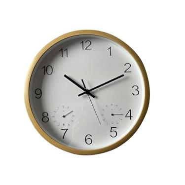 Imagem de Tuut Relógio Decorativo de Parede com Termômetro e Higrômetro 30cm – Funcionalidade e Estilo Moderno