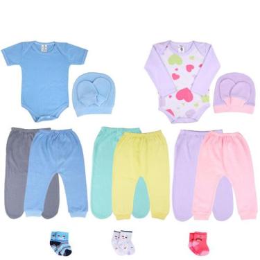 Imagem de Body Bebêmijão Liso E Estampado Kit C/13 Roupa Bebê Atacado - Batutinh