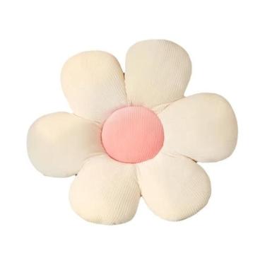 Imagem de Travesseiro de Girassol Rosa (35/45cm) - Almofada de Pelúcia com 6 Pét