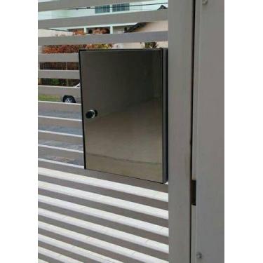 Imagem de Caixa Correio Inox 40x30x7cm Escovado P/parafusar Na Grade - CASINOX, 