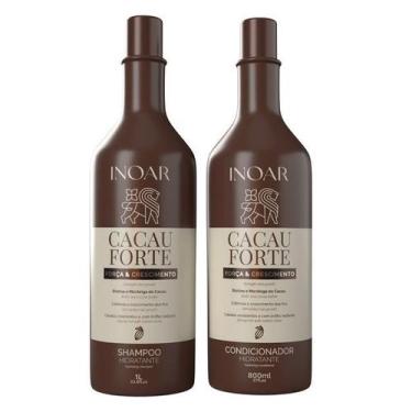Imagem de Inoar Kit Cacau Forte Shampoo e Condicionador 800ml