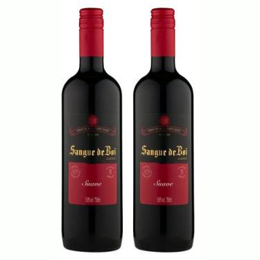 Imagem de Kit 2 Vinho Tinto Suave Sangue de Boi Serra Gaúcha 750ml