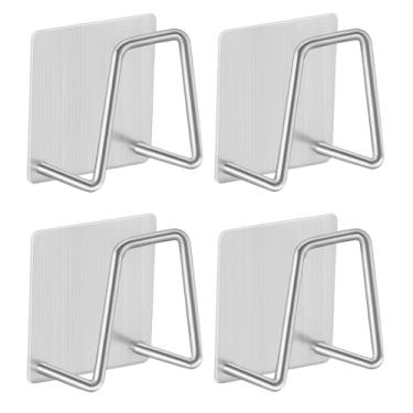 Imagem de Kit com 2 ou 4 Suportes de Esponja para Pia – Aço Inox Adesivo, Porta Bucha e Sabonete, Gancho Inoxidável para Cozinha ou Demais Utensílios - Melluz (2)