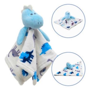 Imagem de Naninha Bebê DInossauro Antialérgico com Prendedor Chupeta - Loaní, Az