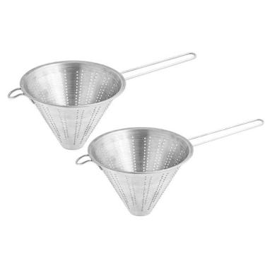 Imagem de Kit Dois Passador Chinoy Profissional 20cm Aço Inox Weck