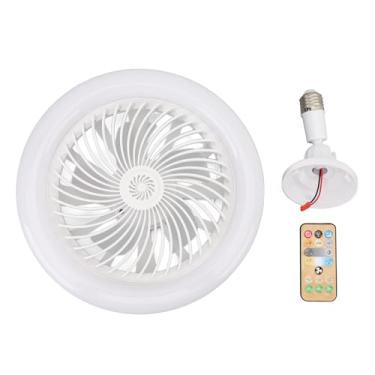 Imagem de Luz do ventilador de teto LED com controle remoto operação silenciosa de 30w economia de energia para cuidar com o ventilador de teto fechado para quarto e pequenos espaços de