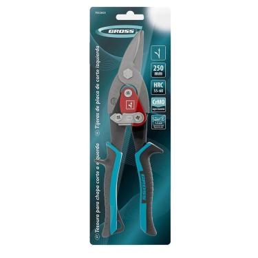 Imagem de Tesoura P/ Chapa Corte Esquerdo Tipo Aviação 250mm Gross