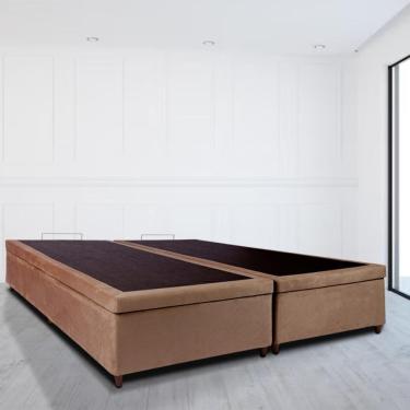 Imagem de Base Box Baú Bipartido Queen 158x198x46cm Luana Multimóveis CR35382