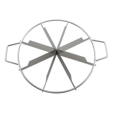 Imagem de TAODAN Cortador de bolo de aço inoxidável de 36 x 28 cm, 8 fatias, separador de pizza, utensílios de cozinha, utensílios adequados para padarias, cafés, restaurantes, famílias
