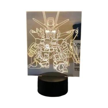 Imagem de Decoração De Quarto Infantil Anime Mobile Suit Gundam Luminária LED Ac