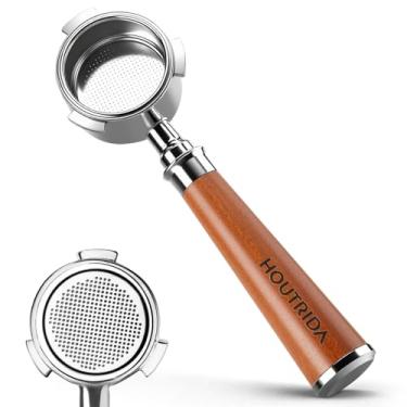 Imagem de Filtro portátil sem fundo de 51 mm, compatível apenas com máquinas Delongli Dedica EC680 EC685 EC885 e SMEG ECF01, portafilte expresso com cesta de café de aço inoxidável de 14 a 16 g