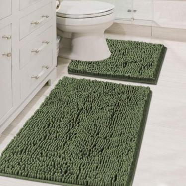 Imagem de Conjunto de tapetes de banheiro H.VERSAILTEX Chenille Mat Super Absorb
