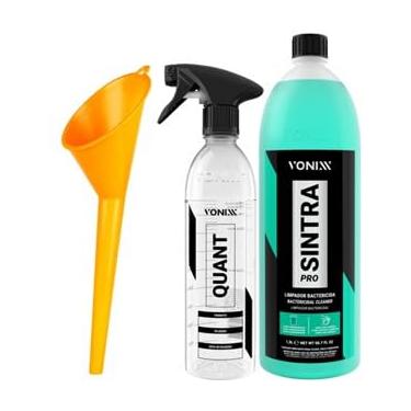 Imagem de Kit Sintra Pro 1,5l Vonixx Pulverizador Para Diluição Quant 500ml Vonixx Funil Cabo Longo Karbox