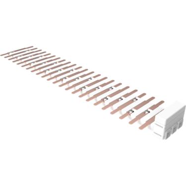 Imagem de Barramento Flutuante Bifásico 46 Pólos DIN 100A Neutro+Terra - 099.200.006 - BRUM