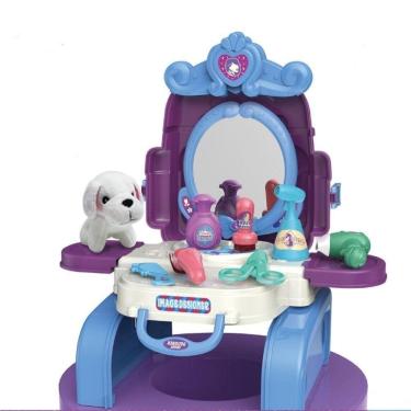 Imagem de Brinquedo mochila penteadeira banho e tosa pet baby style