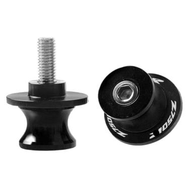 Imagem de BYYINGSUS Acessórios de parafusos deslizantes de bobinas de braço oscilante de motocicleta compatíveis com Z750R 2006-2015 (8 mm preto)