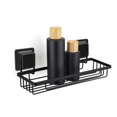 Imagem de Prateleira Shampoo Retangular Black Ultra Ventosa 2655 Arthi