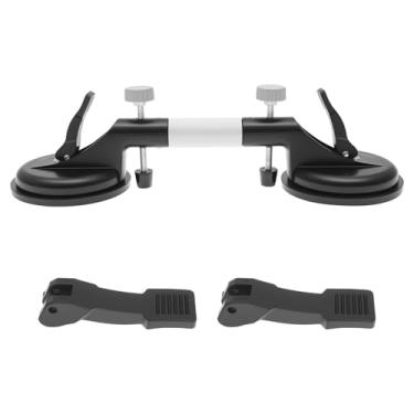 Imagem de KTZCTPCA Conjunto de costura de pedra, ventosas de vidro com ventosa a vácuo de 12 cm, montador de costura de mármore de granito ajustável, sucção de 130 a 68 kg para granito, pedra, mármore