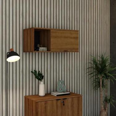 Imagem de Armário Aéreo C/Nicho e Porta Basculante 35x80x35cm - Metalig