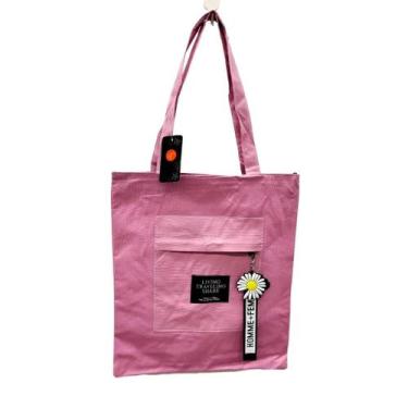 Imagem de Bolsa Sacola para Escola Linda e Delicada Grande - NoBrand, Rosa