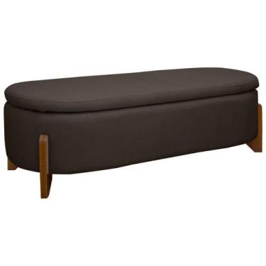 Imagem de Puff Baú Organizador de Sapatos Thor 135cm Para Cama Bouclé - SOFA STO