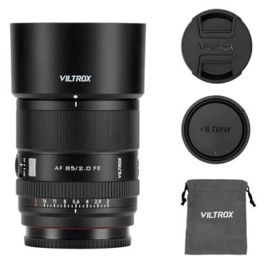 Imagem de Viltrox AF 85 mm F2.0 EVO FE, lente de foco automático padrão de quadro completo, abertura ultra larga F2.0, leve e portátil, compatível com câmeras Sony E-Mount
