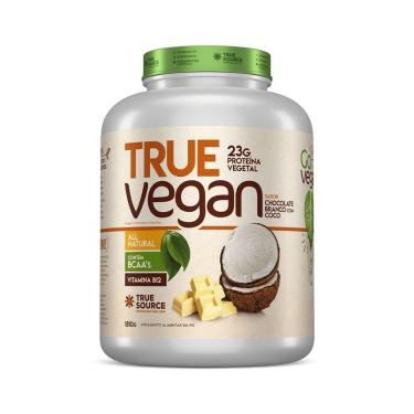 Imagem de True Vegan Proteína Vegetal - 1810g Chocolate Branco com Coco - True Source-Unissex