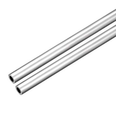 Imagem de 2 peças 6063 tubo reto redondo de alumínio sem costura 30 cm de comprimento 0,273 polegadas ID 0,429 polegadas OD