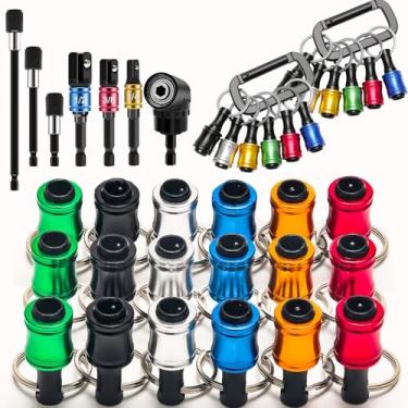 Imagem de 21 peças de acessórios fixes, porta-chaves Windspeed 1/4 de liberação rápida para chave de impacto com broca de ângulo reto de 105 graus, suporte de broca de 1/4 de haste sextavada (27)