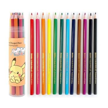 Imagem de Pikachu 12 unidades, lápis de cor, apagável, design da capa pode variar