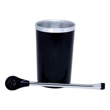 Imagem de 2X Copo Cuia Térmico Alumínio Bomba Inox Erva Mate Tereré 34