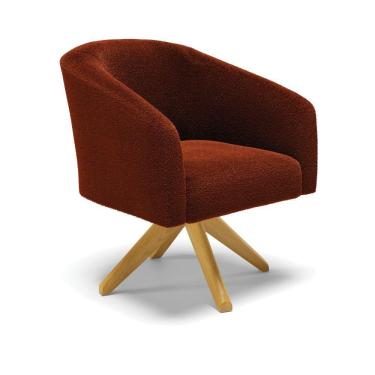 Imagem de Cadeira Sala De Jantar Giratória Ma30 Stella Bouclê D03 - D\'rossi Cor Terra