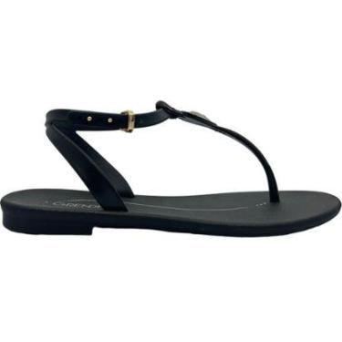 Imagem de Sandália Feminina Rasteira Casual Dia a Dia Praia Passeio Cacau Luar Grendha 18845-Feminino