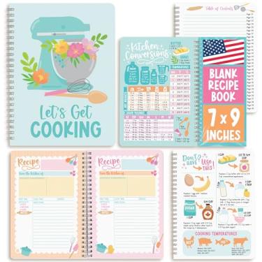 Imagem de Livro de receitas para escrever em suas próprias receitas - Livros de receitas em branco para escrever, caderno de diário de culinária para receitas, diário de livro de receitas em branco, faça seu